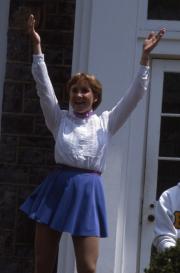 Singer performs, c.1984