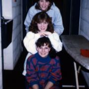 Three students in a dorm, c.1987