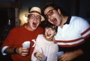 Students make silly faces, c.1987