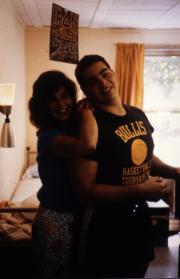 Two students, c.1989