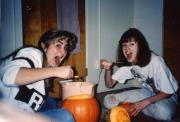 Pumpkin carving, c.1992