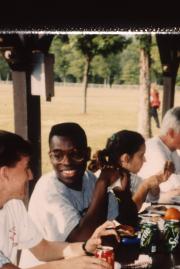 Outdoor meal, c.1992