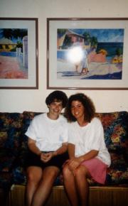 Two students smile, c.1993