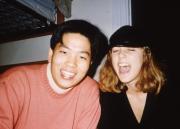 Friends laugh together, c.1994