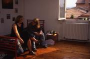 Two students in Bologna, 1996
