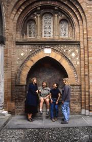 Four students in Bologna, 1996