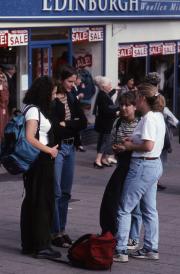 Four students in Norwich, 1995
