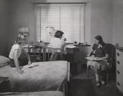 Dorm room in Drayer Hall, c.1950
