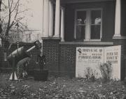 Homecoming spirit display by Sigma Chi, 1949