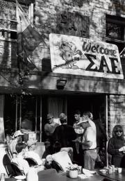 Sigma Alpha Epsilon celebration at Homecoming, 1990