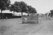 Obstacle course on Biddle Field, 1944