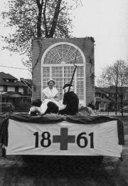 Molly Pitcher on the Civil War Float, 1948