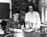 Examining a specimen