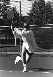 Lunging for the ball, 1995