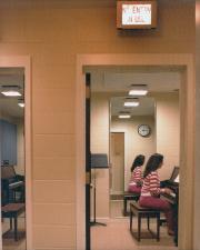 Weiss Center practice room, 1983