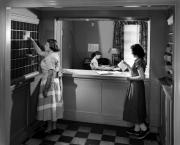 Drayer Hall front desk, c.1955