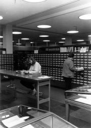 Spahr Library card catalog, c.1990