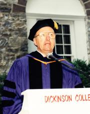 President Fritschler at Commencement, 1991