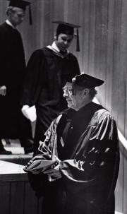 Rubendall at Convocation, 1974