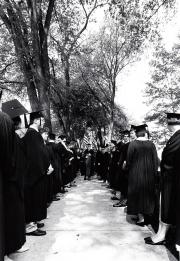 Faculty procession at Commencement, 1984
