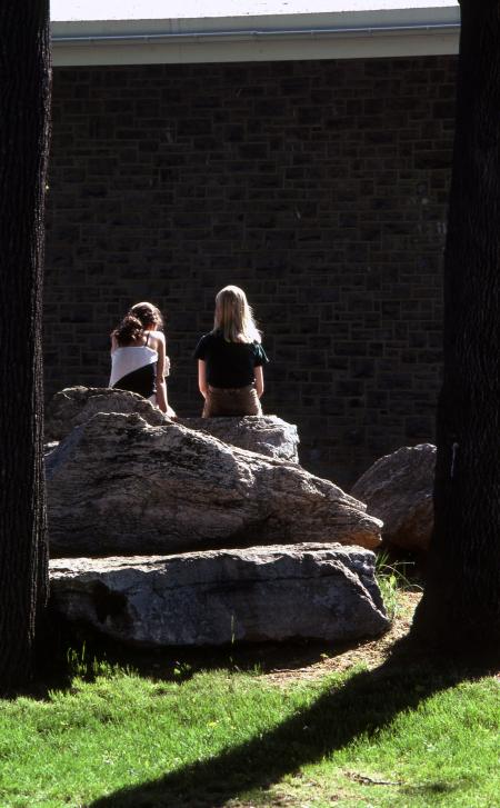 Two friends sit, c.1982