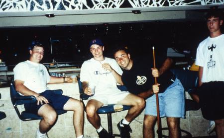 Students play pool, c.1996