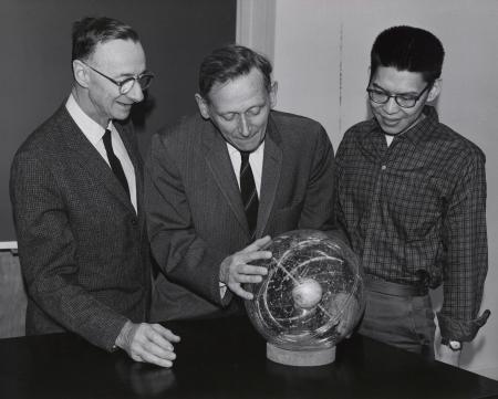 International student with Glover Award recipient, 1967