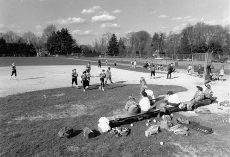 Softball game, 1989
