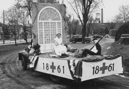 Civil War Float in the 175th Anniversary Parade, 1948