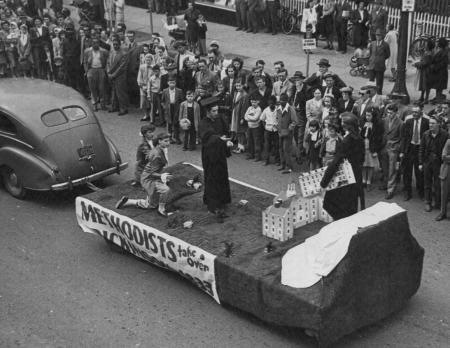 Methodists Take Over Dickinson in 1833 Float, 1948