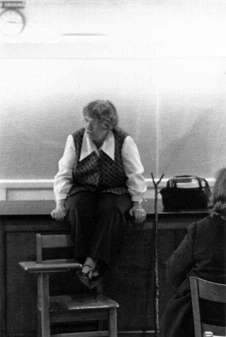 Priestley Award recipient Margaret Mead in class, 1971