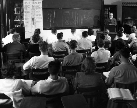 Biology Class, c.1955