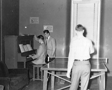 Ping pong and music, 1955