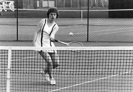 Forehand swing, c.1975