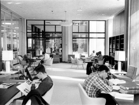 Spahr Library Sharp reading room, 1967