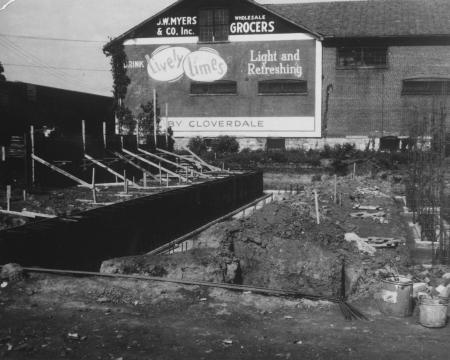 Fraternity Quadrangle construction, 1963