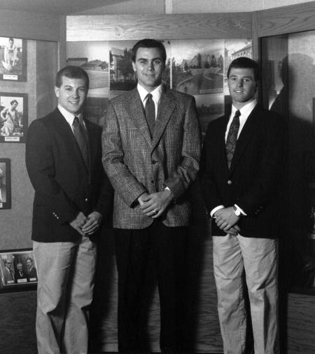 Men's Swim Team Captains, 1990