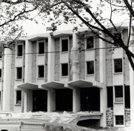 Malcolm Hall, construction, c.1965