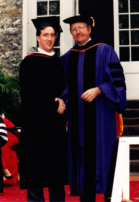 Steve Esmond at Commencement, 1988