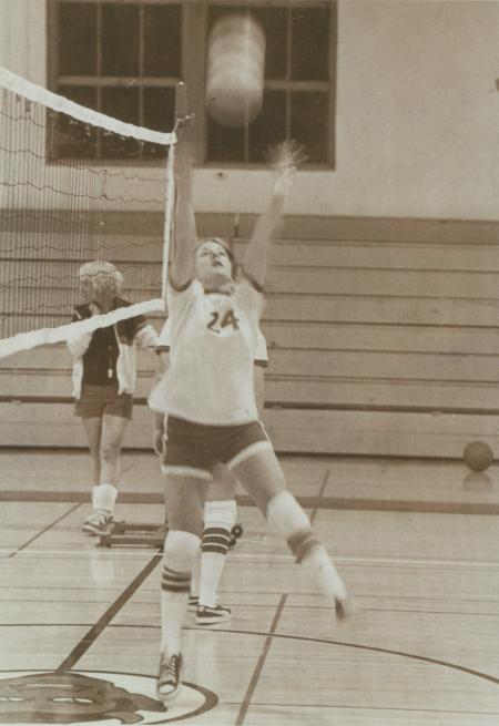 Volleyball game, c.1975