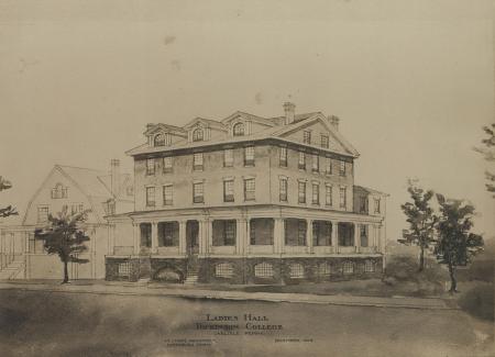 Ladies Hall, architect's rendering, 1908