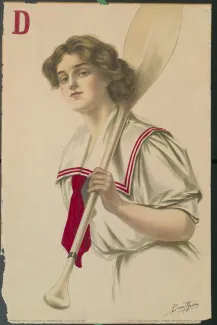 Woman with a Paddle, 1909 