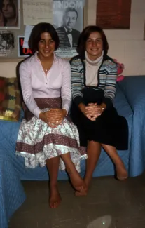 Friends in a dorm room, c.1982