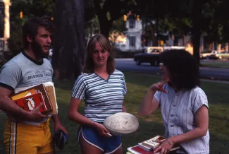 Three friends, c.1982