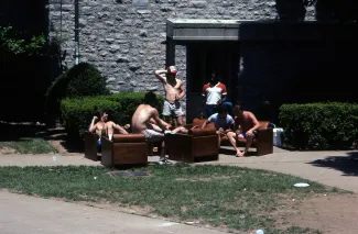 Friends hangout, c.1982