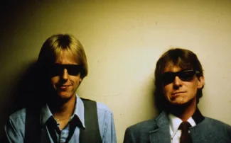 Two students in sunglasses, c.1980