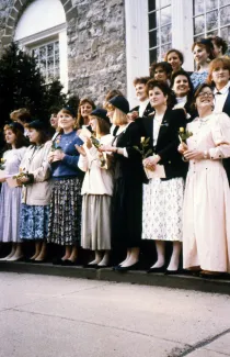 Blue Hats tap new members, 1989