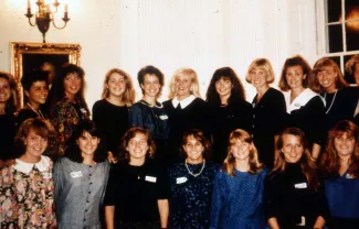 Students in Memorial Hall, c.1991