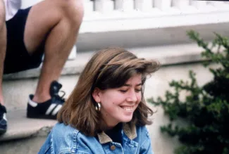 Student smiles, c.1991