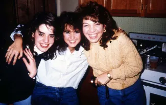 Three ladies smile, c.1991